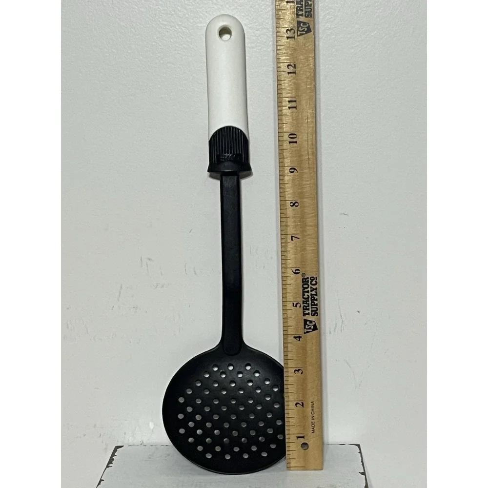 Ekco SoftWorks Skimmer‎ Spoon Silicone and Nylon Black & White